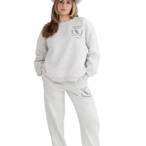 First Class Cowboys Beverly Hills Rodeo Gray Sweat Set NEW